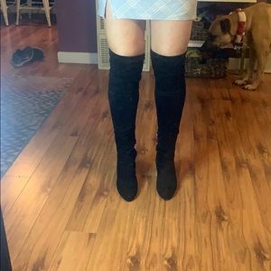 Sam Edelman black over the knee boots